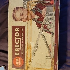 Vintage Erector Set with Original Metal Box